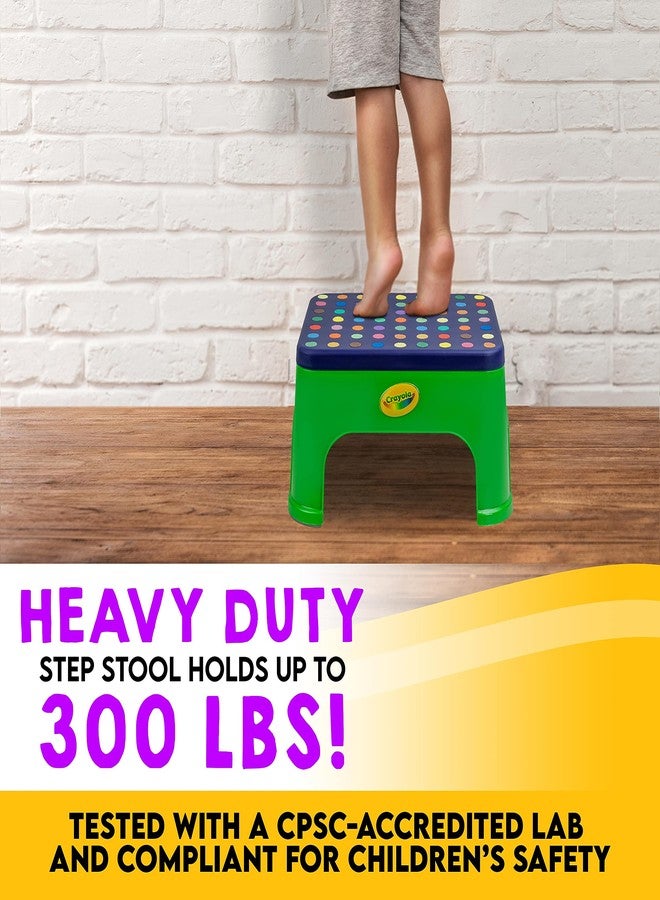 Crayola 7'' Step Stool for Kids (1 Pack), Toddler Color Learning, Toddler Step Stool, Kitchen Stool for Toddlers, Stepping Stool for Kids Bathroom, Potty Training Step Stool, Step Stool 300lb Capacity - Image 5