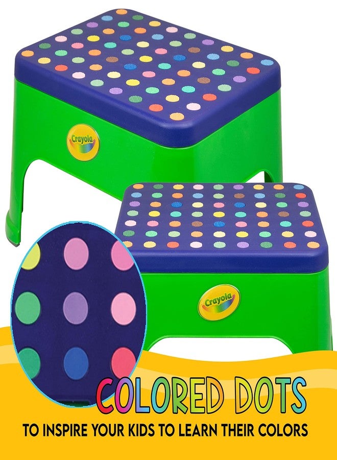 Crayola 7'' Step Stool for Kids (1 Pack), Toddler Color Learning, Toddler Step Stool, Kitchen Stool for Toddlers, Stepping Stool for Kids Bathroom, Potty Training Step Stool, Step Stool 300lb Capacity - Image 4