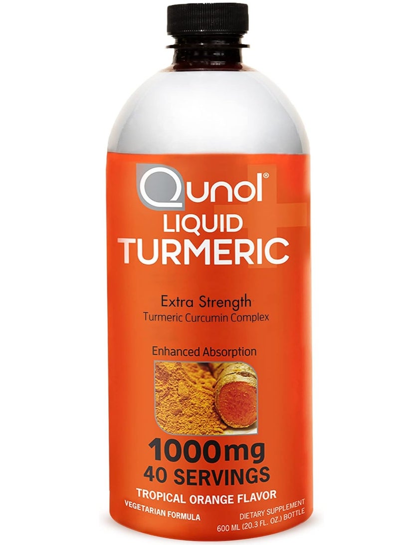 كونول الكركم الكركم السائل مع الفلفل الأسود، مكمل الكركم 1000 مجم، قوة إضافية لصحة المفاصل، 40 حصة، 20.3 أونصة سائلة