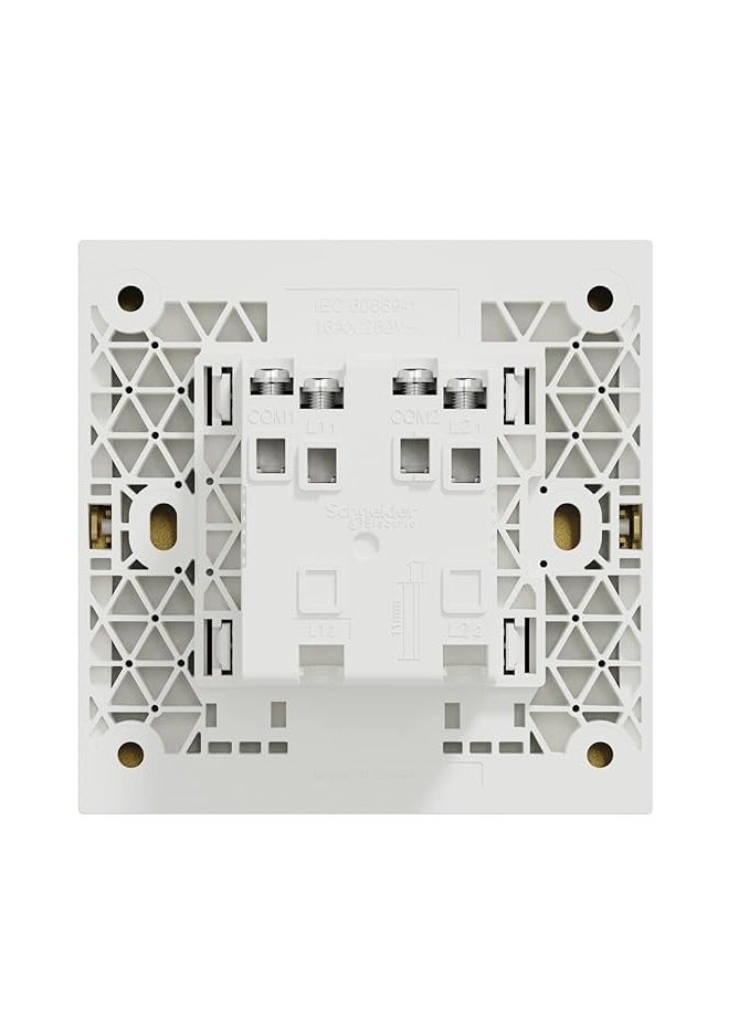 Schneider Electric Switch, AvatarOn C, 1 way, 2 gang, 16AX, 250V, Wine Gold - Image 2