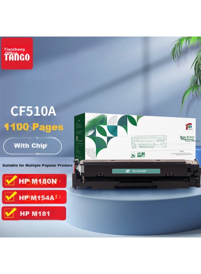 Tango Xinlv Tango 204a Toner Cartridge Cf510a, Compatible With Hp M180n M181fw M154a M154nw M181fw Printers, Toner Cartridge With Chip, Black - Image 1