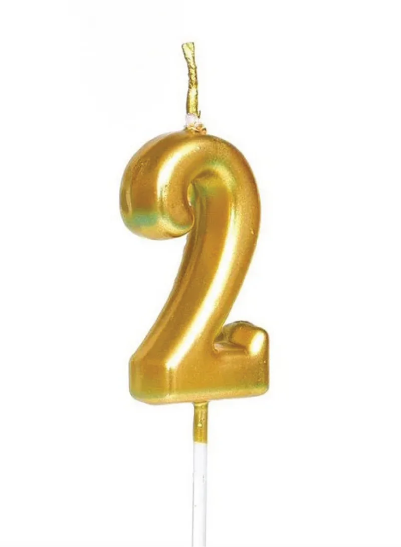 Share The Love Two Number Candle - Gold