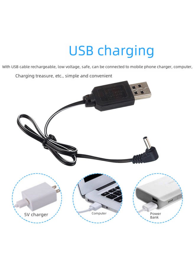 14500 Lithium Battery For Electric Remote Control Toy 3.7vusb Charging Cable Charging Set Remote Control Car Toy Accessories-Color:7.4V Charging Cable SM-3P  - Image 5
