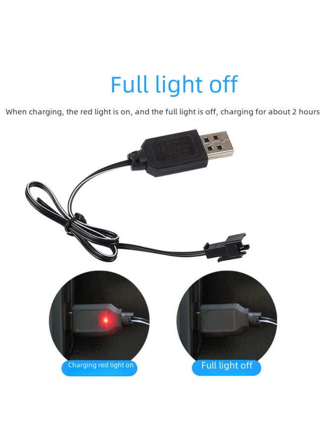 14500 Lithium Battery For Electric Remote Control Toy 3.7vusb Charging Cable Charging Set Remote Control Car Toy Accessories-Color:7.4V Charging Cable SM-3P  - Image 3