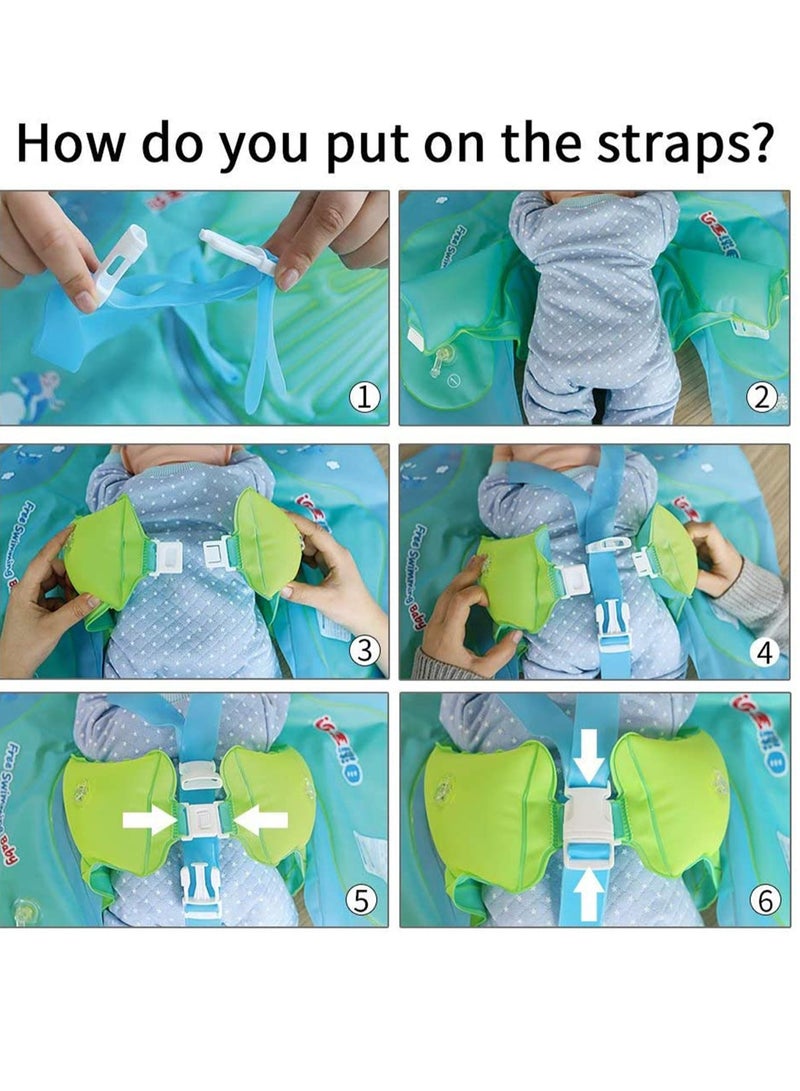 SOLARAE Baby Inflatable Swimming Float Ring Children Waist Floats Pool Toys Accessories Toddler Swim for The Age of 3-36 Months L - Image 3