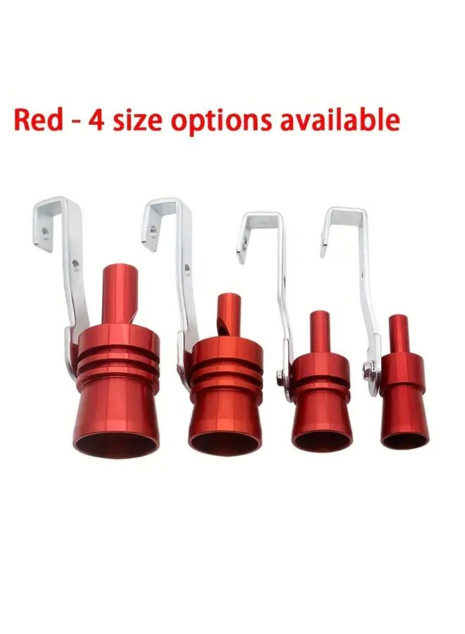 Red 1 Turbo Exhaust Whistle With Safety Mounting Bracket L Model for Cars - Image 1