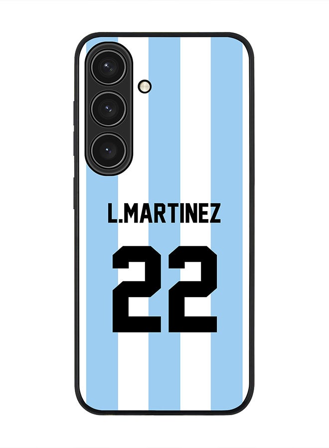 Stylizedd For Samsung Galaxy S25 5G Case,Slim fit Camera Protection, Shockproof Thin Phone cover  - Football  Argentina, L.Martinez - Image 1