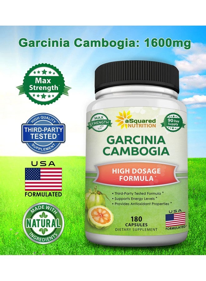 أسكويرد نيوتريشن aSquared Nutrition Garcinia Cambogia 1600mg-180 Capsules-Natural Pure Extract Pills for Brain Health- Standardized Ultra HCA & Garcinia Cambogia Supplement Alternative to Gummies, Drops, Tea & Powder - Image 3