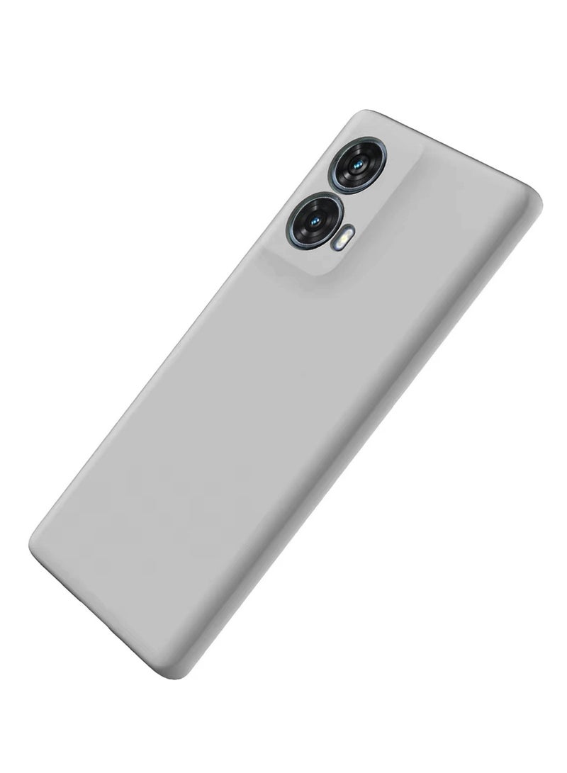 Wtech Motorola Moto G85 / Motorola Edge 50 Fusion / Motorola S50 Neo 5G 2024 Premium Liquid Silicone Case Cover - Grey - Image 3