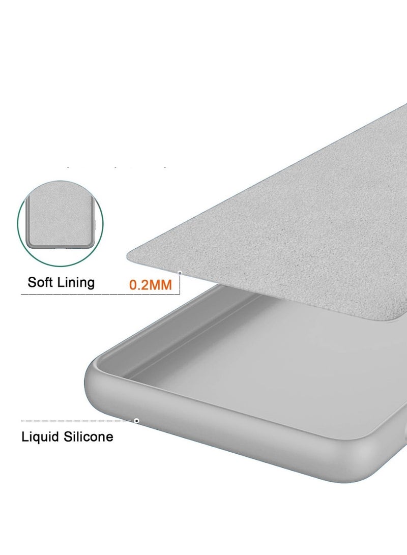 Wtech Motorola Moto G85 / Motorola Edge 50 Fusion / Motorola S50 Neo 5G 2024 Premium Liquid Silicone Case Cover - Grey - Image 5