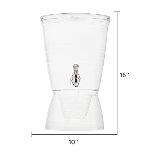 CreativeWare Bark Beverage Dispenser, 2.5 Gallon, Clear, (Pack of 1) - Image 3