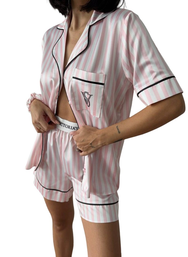 Victoria Secret Pink Victoria Secret Silk Satin Pajama Set - Image 3