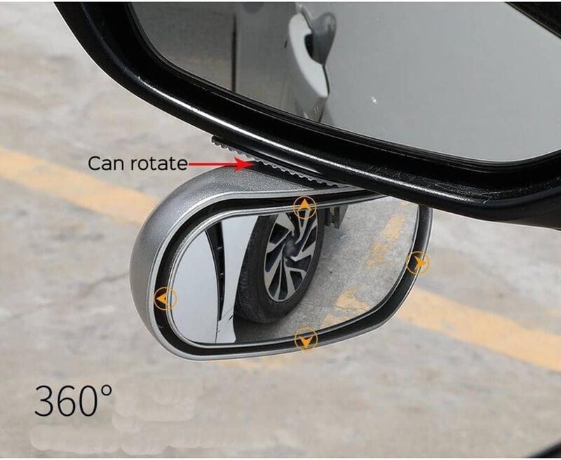 SYOSI Blind Spot Car Rearview Mirror, SYOSI, Rectangular Blind Spot HD Glass Car Rearview Mirror, Adjustable Wide Angle Rear View Mirror for Cars Trucks SUV, 2 Pieces - Image 3