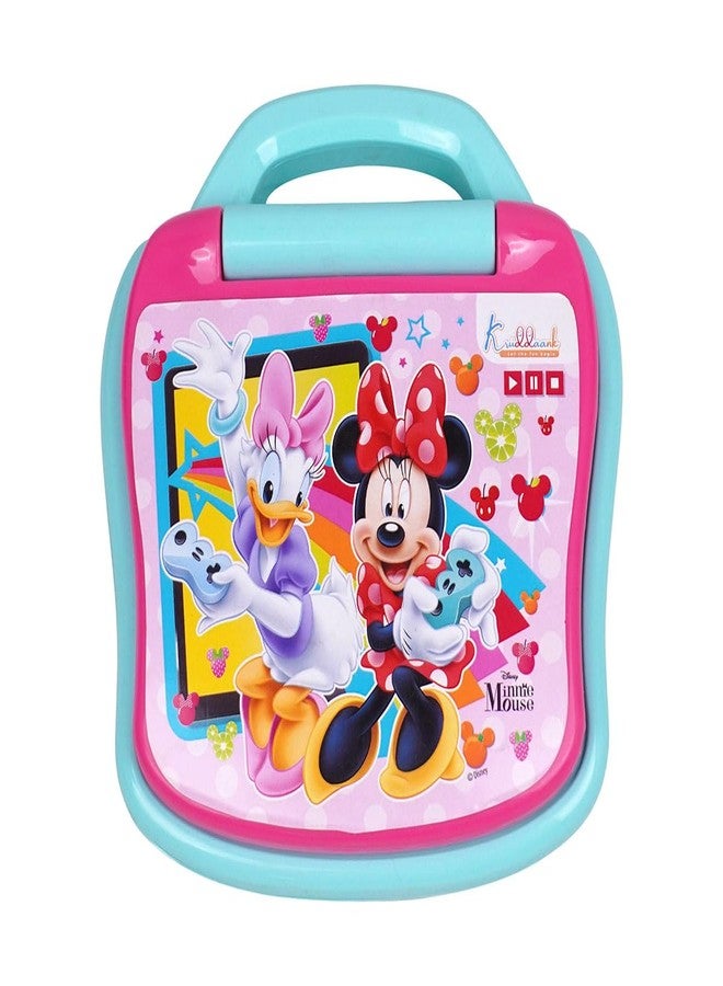 Kriiddaank Minnie Mouse Educational Laptop for Kids-Pink Learning Toy with Screen, Music, A-Z Alphabets & 1-10 Numbers Recognition,26 English Words Pronunciation - Safe Preschool Toy for 3+ Year Girls - Image 4