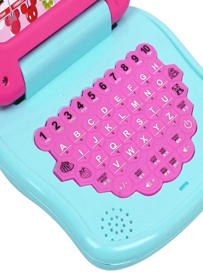 Kriiddaank Minnie Mouse Educational Laptop for Kids-Pink Learning Toy with Screen, Music, A-Z Alphabets & 1-10 Numbers Recognition,26 English Words Pronunciation - Safe Preschool Toy for 3+ Year Girls - Image 5