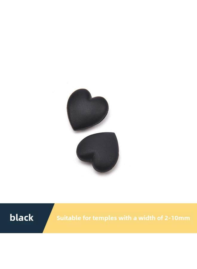 Glasses Anti-slip Cover Heart-shaped Soft Silicone Sleeve Ear Hook Drag Eyes And Legs Fixed Anti-drop Anti-drop Artifact Accessories