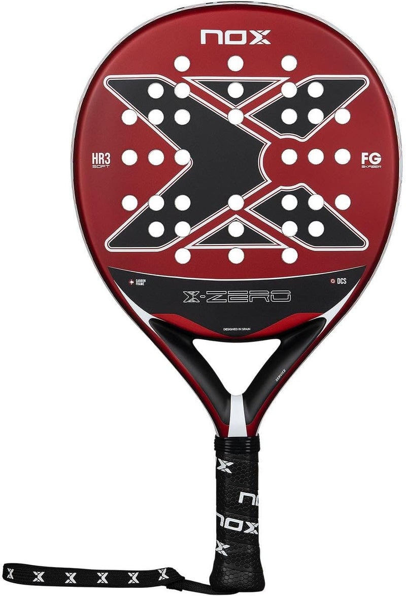 NOX X-Zero 2026 Padel Racket – 4” Grip, Round Shape, Soft Touch Control for Beginners & Casual Players- Red - Image 1
