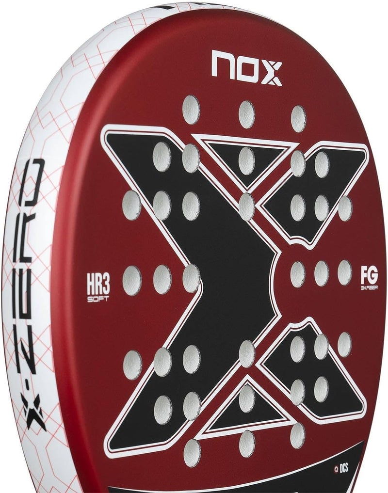 NOX X-Zero 2026 Padel Racket – 4” Grip, Round Shape, Soft Touch Control for Beginners & Casual Players- Red - Image 3