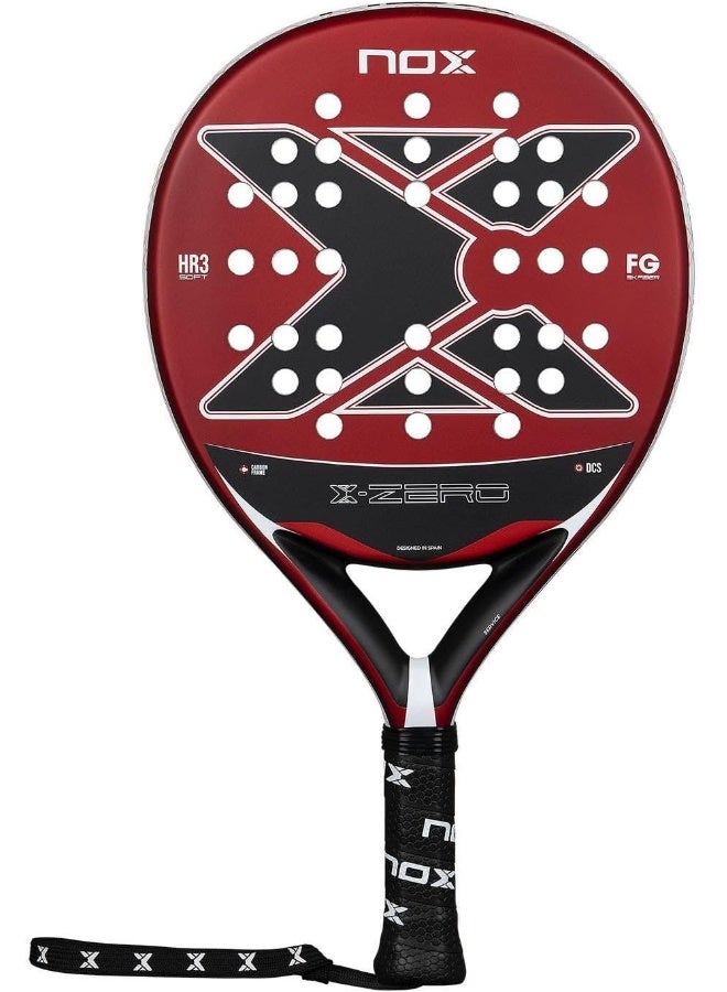 NOX X-Zero 2026 Padel Racket – 4” Grip, Round Shape, Soft Touch Control for Beginners & Casual Players- Red - Image 2