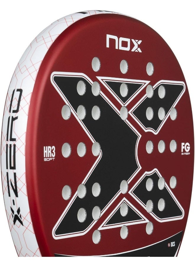 NOX X-Zero 2026 Padel Racket – 4” Grip, Round Shape, Soft Touch Control for Beginners & Casual Players- Red - Image 4
