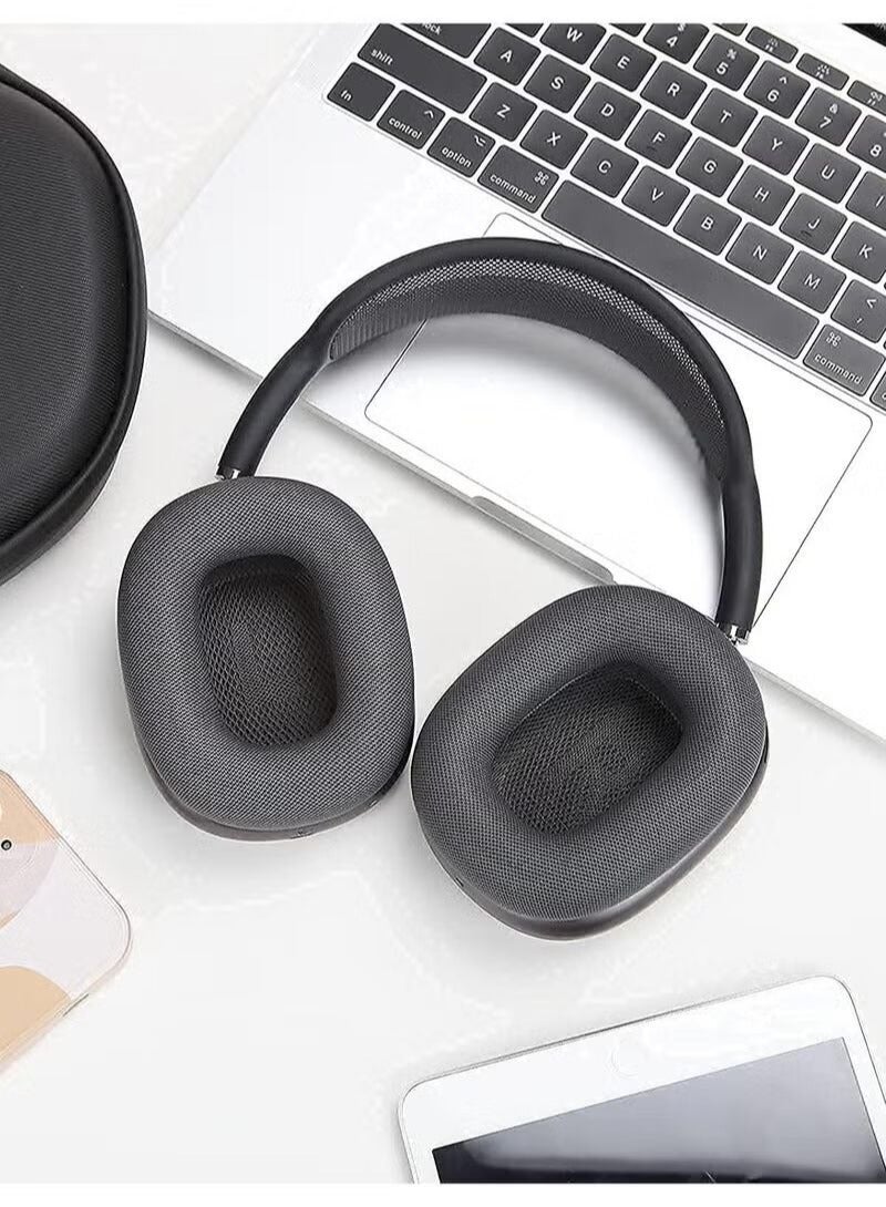 Ear Cushions for AirPods Max Headphones Earpads Replacement Ear Pad Covers Earmuffs with Protein Leather, Memory Foam and Magnet Black - Image 2
