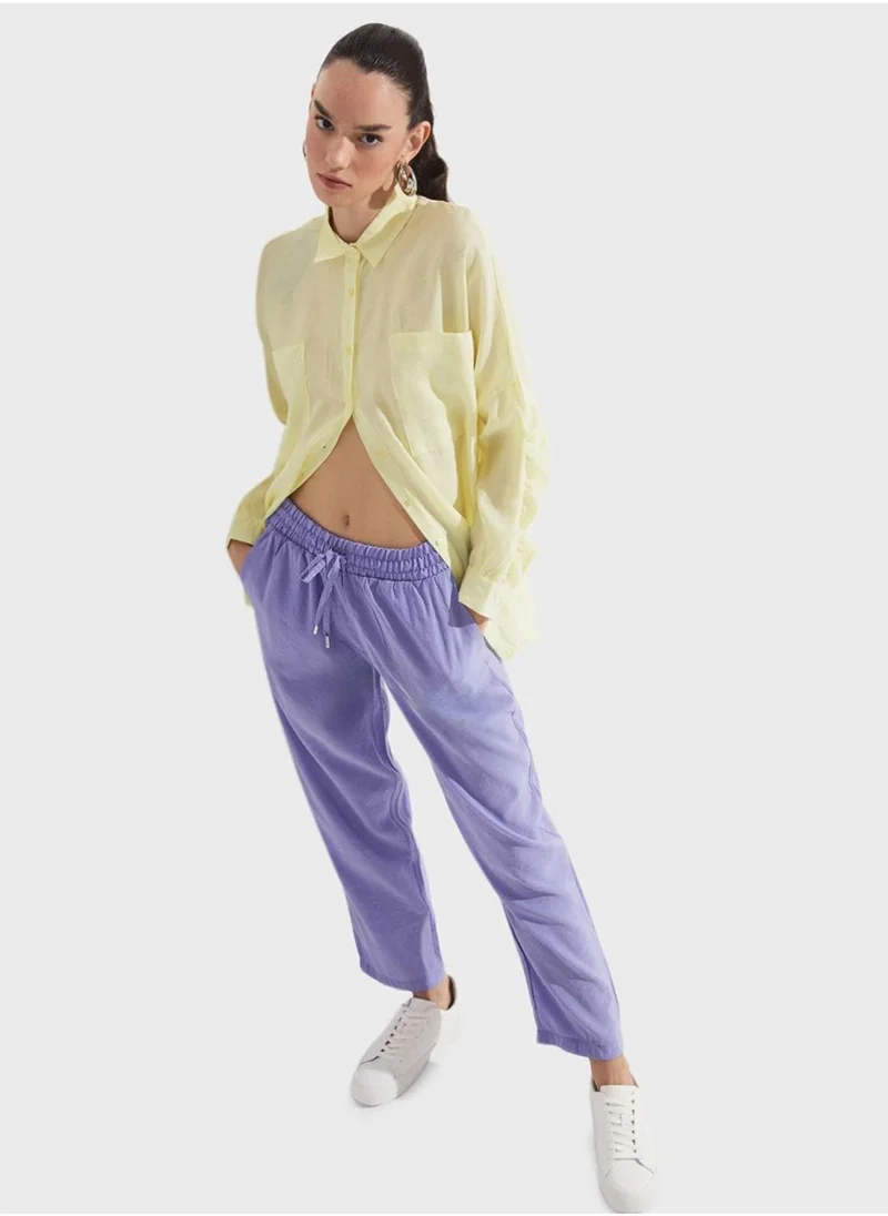 جون High Waist Pants