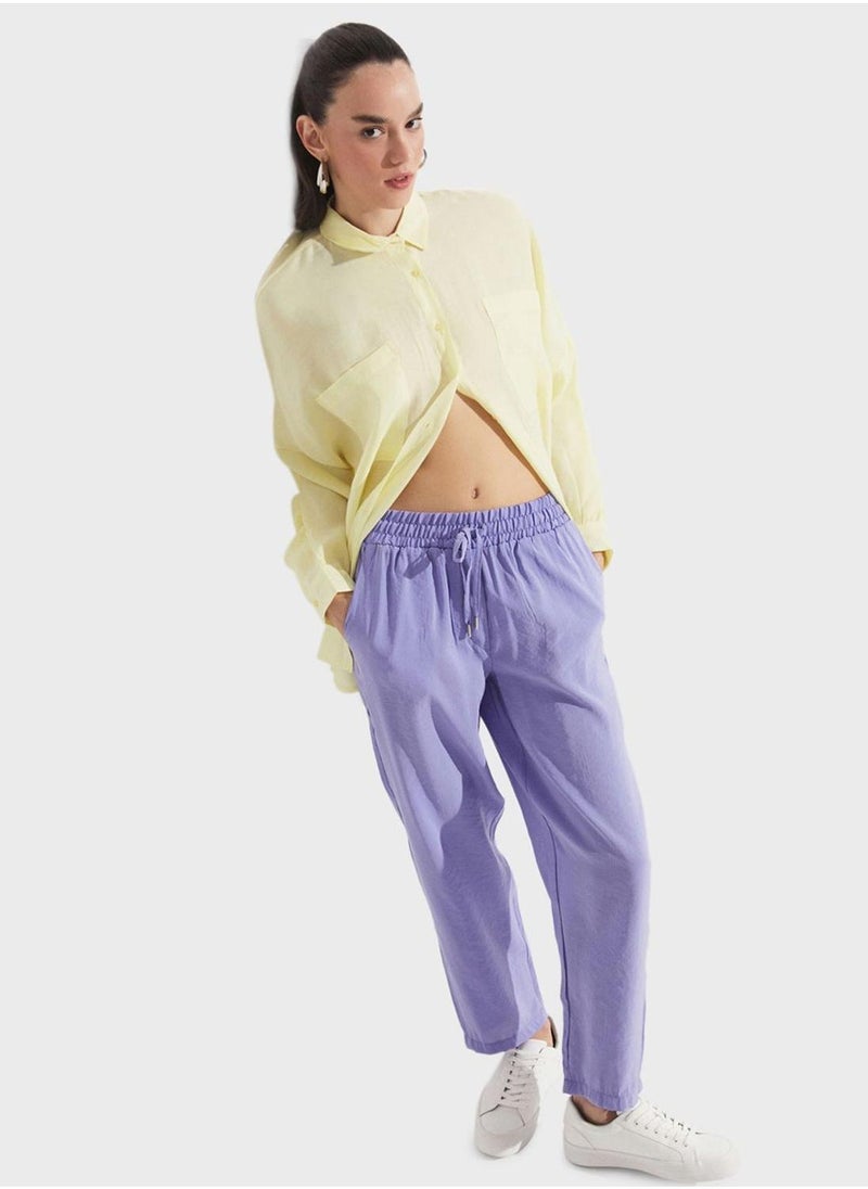 جون بنطلون بخصر مرتفع - Image 4