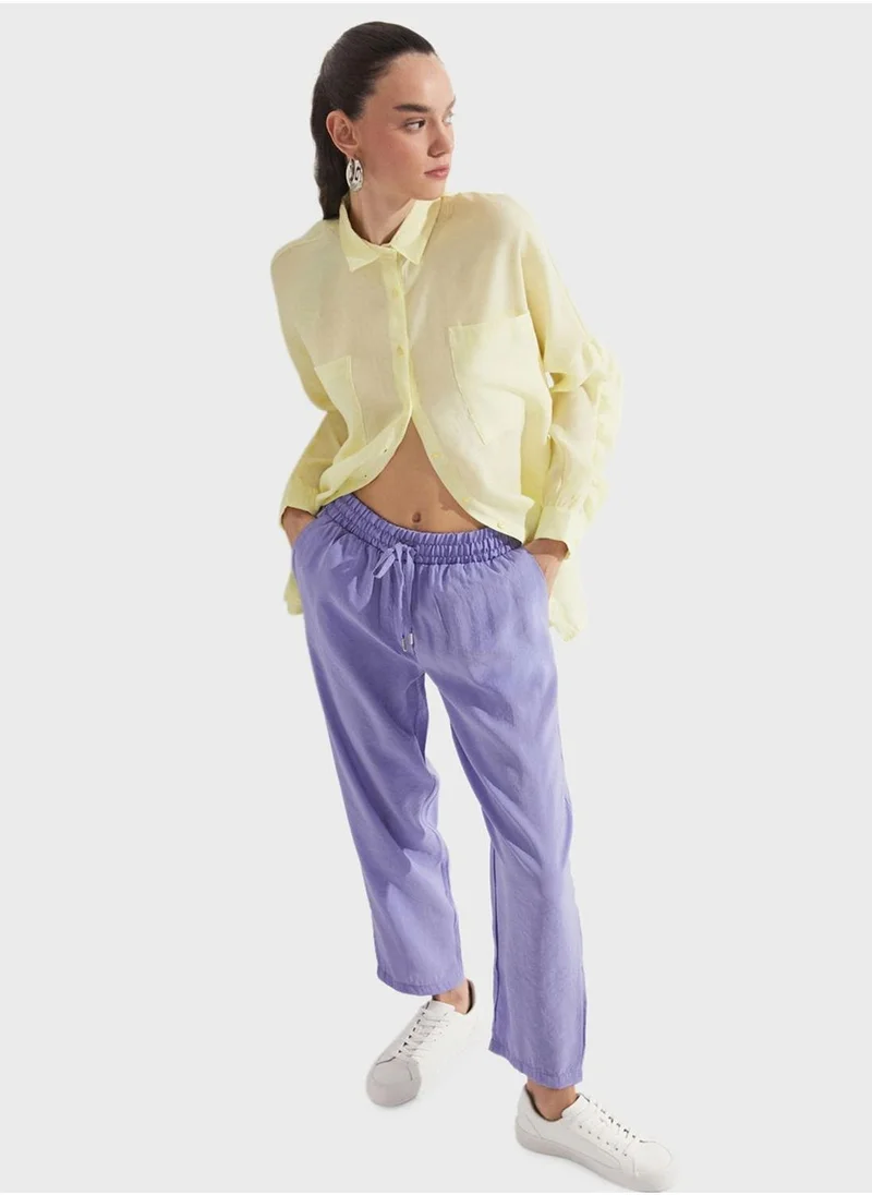 جون High Waist Pants