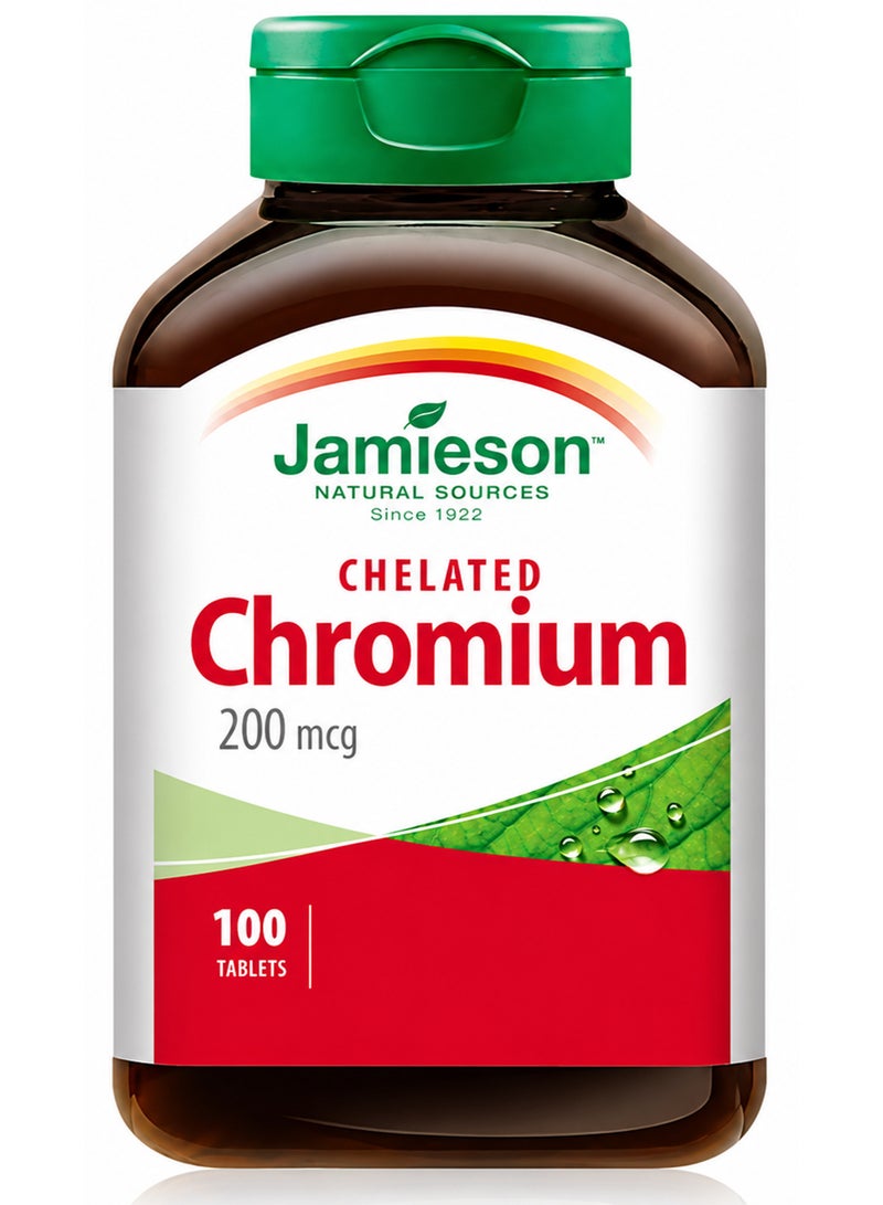 JAMIESON CHROMIUM 200 MCG 100 TABLETS - Image 1