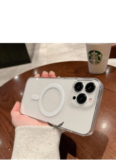 iPhone 14 Pro Case Compatible with Magsafe Charging and Accessories Clear Magnetic Back Cover for Apple iPhone 14 Pro 6.1 Inch