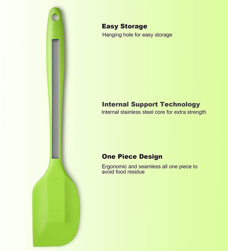 Ramkuwar Spatula Set 5pcs 446F Heat Resistant Baking Spatula and Basting Brush Heat Resistant and Non Stick Cookware Cooking - Image 5