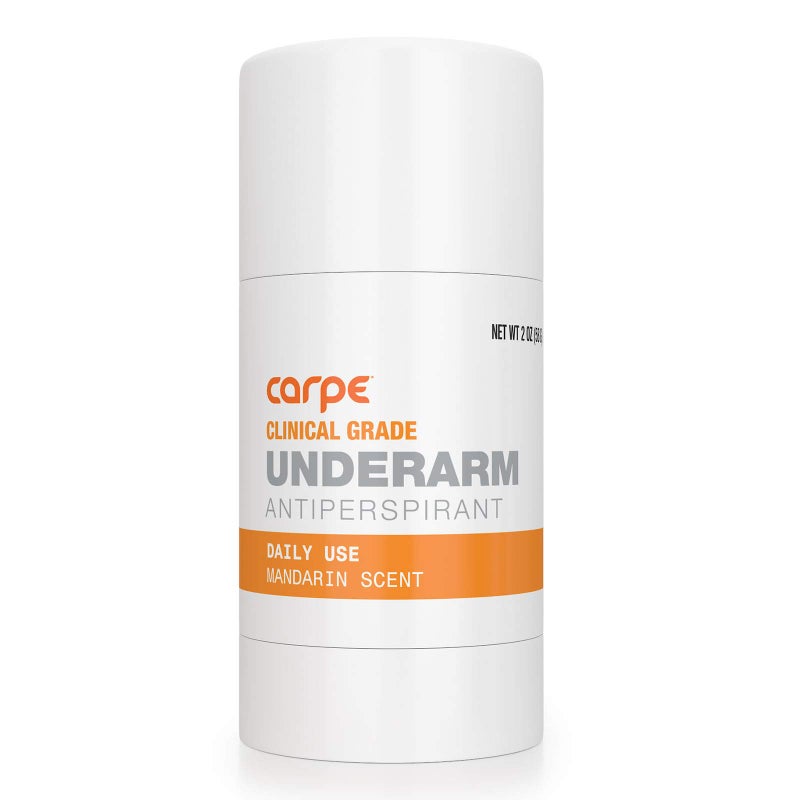 Carpe مزيل العرق ومضاد التعرق Carpe Clinical Strength - قلم صلب بدرجة طبية - لمكافحة التعرق المفرط تحت الإبط + فرط التعرق (رائحة اليوسفي) - Image 1