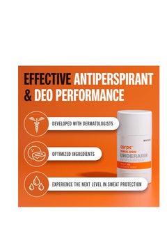 Carpe Carpe Clinical Strength Deodorant + Antiperspirant - Clinical Grade Solid Stick - Combat Excessive Underarm Sweating + Hyperhidrosis (Mandarin Scent)  - Image 2