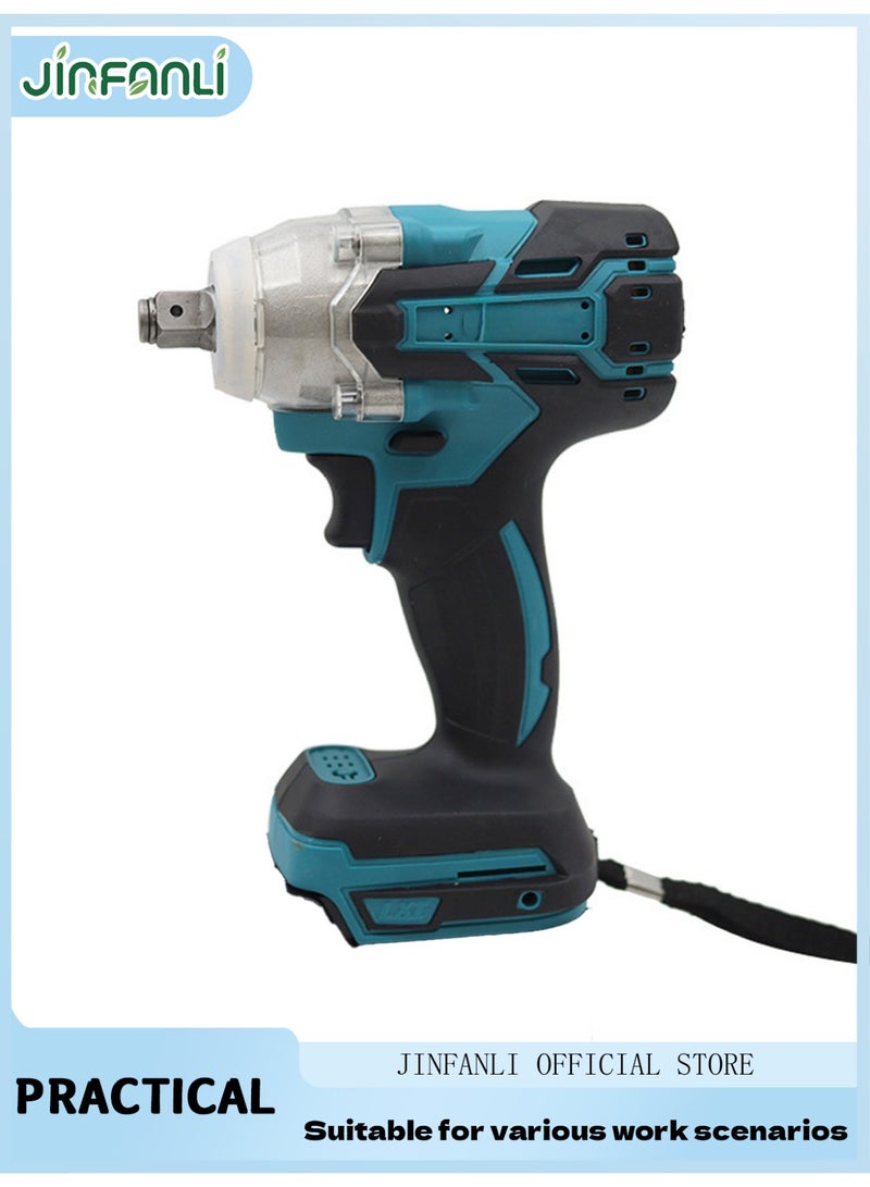 جين فان ل أنا مفتاح ربط صدمي لاسلكي بدون فرشاة، عزم دوران 70 نيوتن متر، مناسب لإطارات السيارات، وأدوات الطاقة عالية ومنخفضة الجهد. أداء عزم دوران عالي وملحقات متعددة الاستخدامات تعزز كفاءة عملك على الفور. (ملاحظة: وحدة واحدة فقط متوفرة). - Image 1