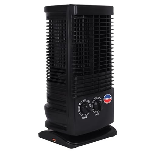 Tosaa Tower Fan Mini-Multipurpose Portable Oscillating Fan-3 speeds,Portable Desktop Fan (Black Tower Fan) - Image 2