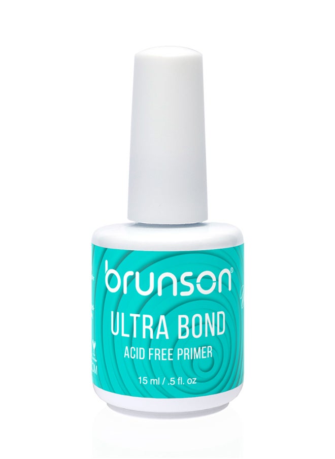 brunson Ultra Bond Acid Free Primer For Acrylic Powder Nail Art 15ml BUTB 