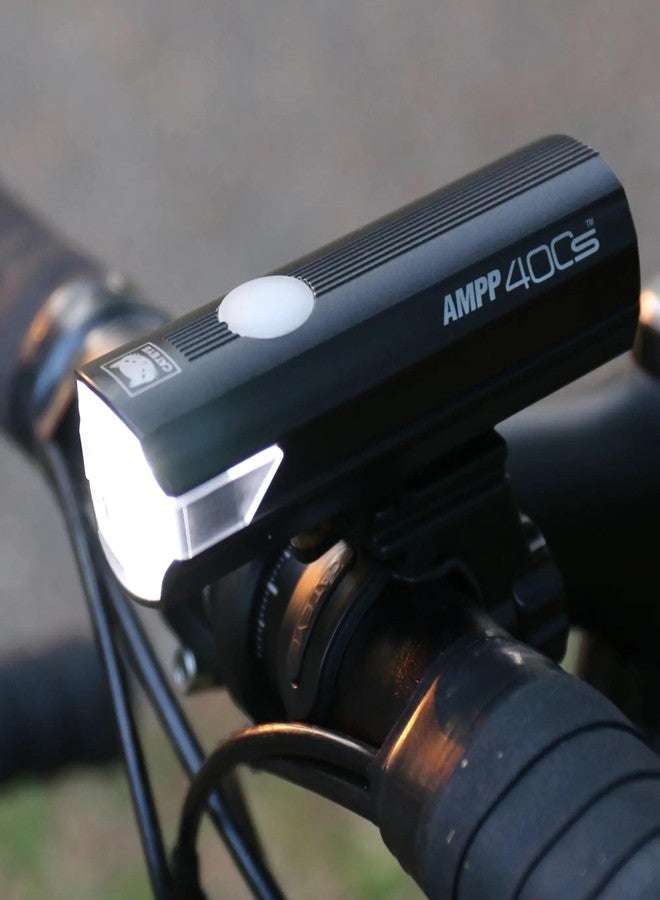 CATEYE AMPP400S & NANO60 Bike Light Set - USB-C 400 Lumen Headlight & 60 Lumen Tail Light with OptiCube™ Lens, Daytime Hyperflash, 360º Visibility, 5 Light Modes, Fits Road, Urban, MTB & Gravel Bikes - Image 3