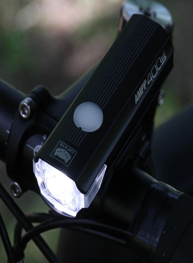 CATEYE AMPP400S & NANO60 Bike Light Set - USB-C 400 Lumen Headlight & 60 Lumen Tail Light with OptiCube™ Lens, Daytime Hyperflash, 360º Visibility, 5 Light Modes, Fits Road, Urban, MTB & Gravel Bikes - Image 2