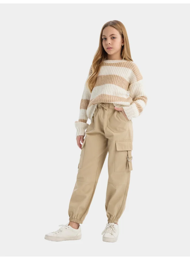 DeFacto DeFacto Kids Beige Cargo Regular Fit Pant