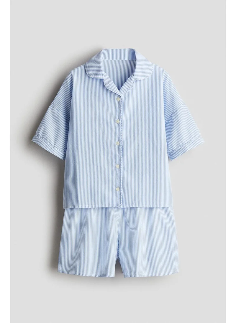 اتش اند ام Cotton poplin pyjamas