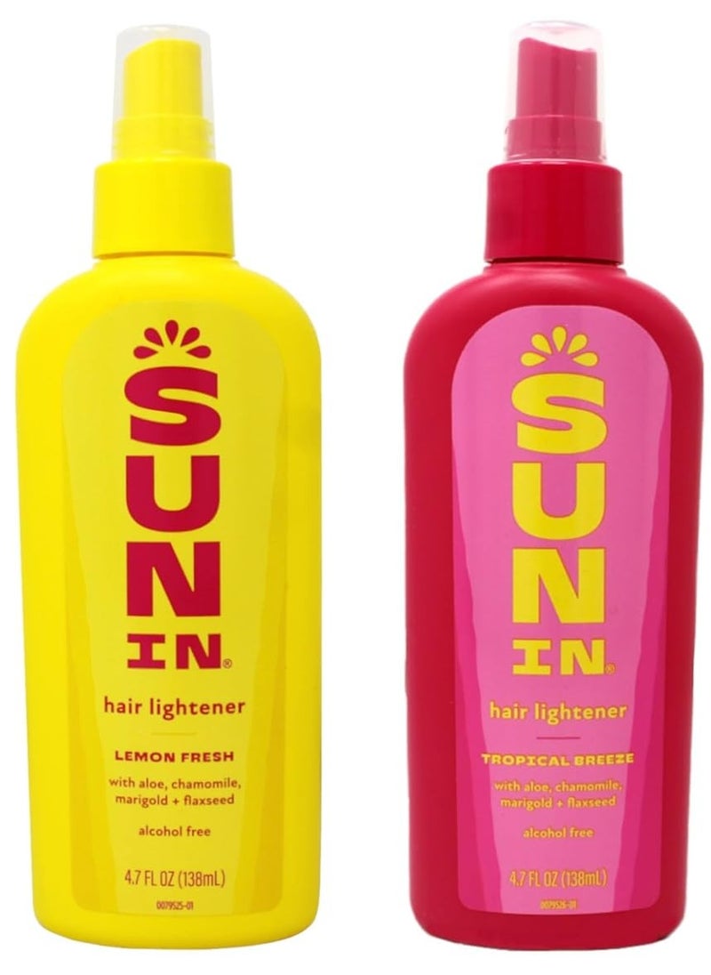 Sun In - Sun-in Sun In Hair Lightener, Tropical Breeze & Lemon Fresh Combo - Packaging may vary - Image 1