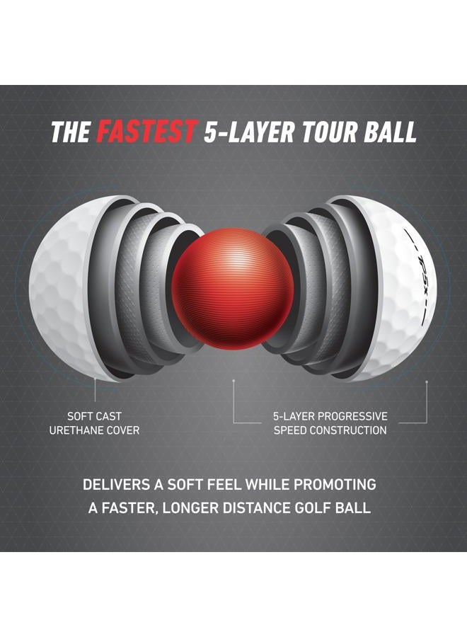 TaylorMade جولف 2024 TP5X Stripe ONE Dozen كرات جولف - Image 3