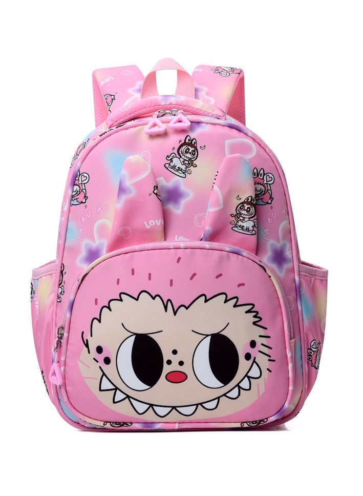 LABUBU Labubu cartoon elementary school student backpack Bubble Matt cute light and heavy-duty large-capacity children's backpack - Image 1