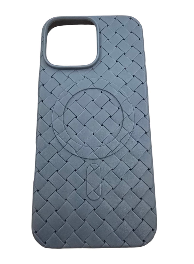 جراب لهاتف 16برو ماكس ، مصنوع من نسيج كامل، ملمس الجلد، أداة مبتكرة تجمع بين الحماية القصوى والتصميم الأنيق، باستخدام مواد عالية الجودة وتقنيات متقدمة، اللون: (أخضر نعناع) - Image 1