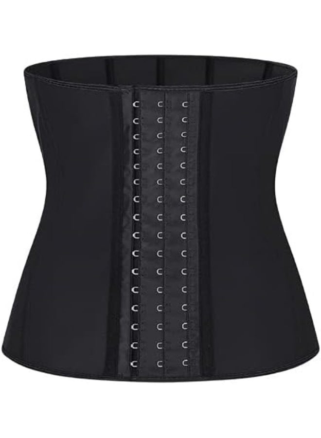 Latex Slimming Black 9 Steel Bone Belt Women Tummy Waist Trainer - Image 1