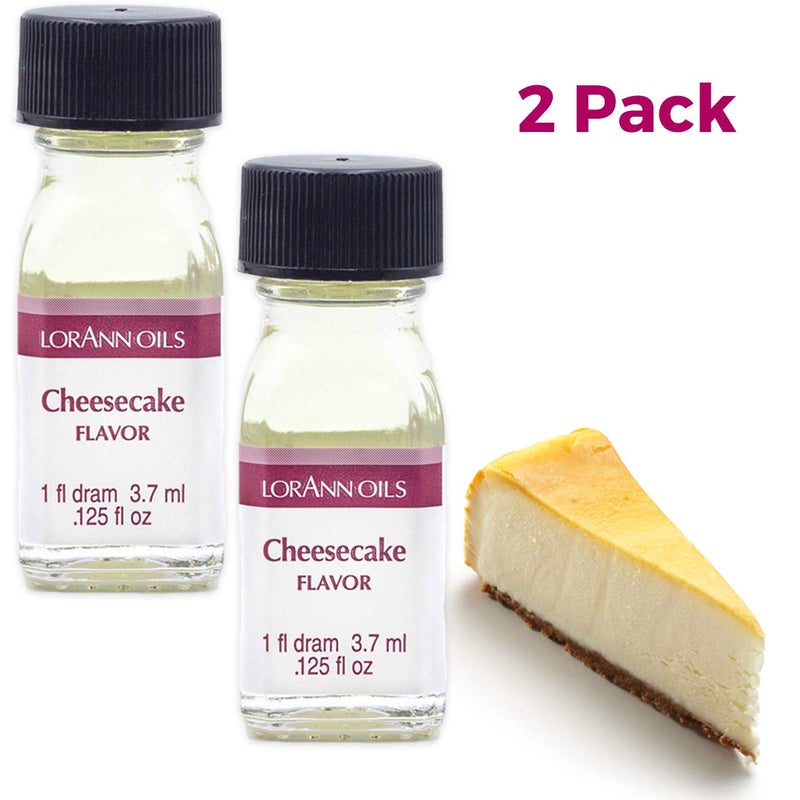 LorAnn Oils Super Strength Flavoring - Used For Candy Making, Flavoring, Baking, Hard Candy, & Flavor Oils - Bold, Natural Flavors 4X Stronger Than Extracts, Cheesecake, Pack of 2, 0.125 fl oz - Image 2