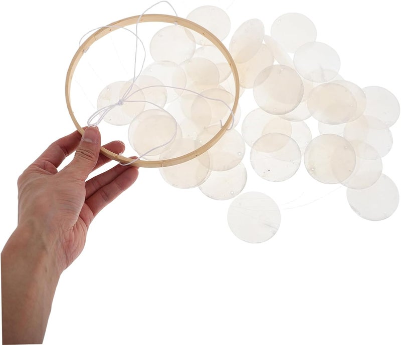 PRETYZOOM Shell Wind Chime Unique Indoor and Outdoor Decorative Wind Bell for Home Balcony and Patio Beautiful Natural Shells Pleasant Sounds Elegant Hanging Ornament - Image 2