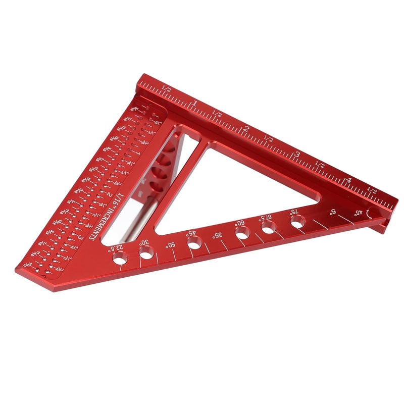 5 Inch Aluminum Alloy Multi Angle Measuring Ruler For Woodworking And Furniture Making - Image 5