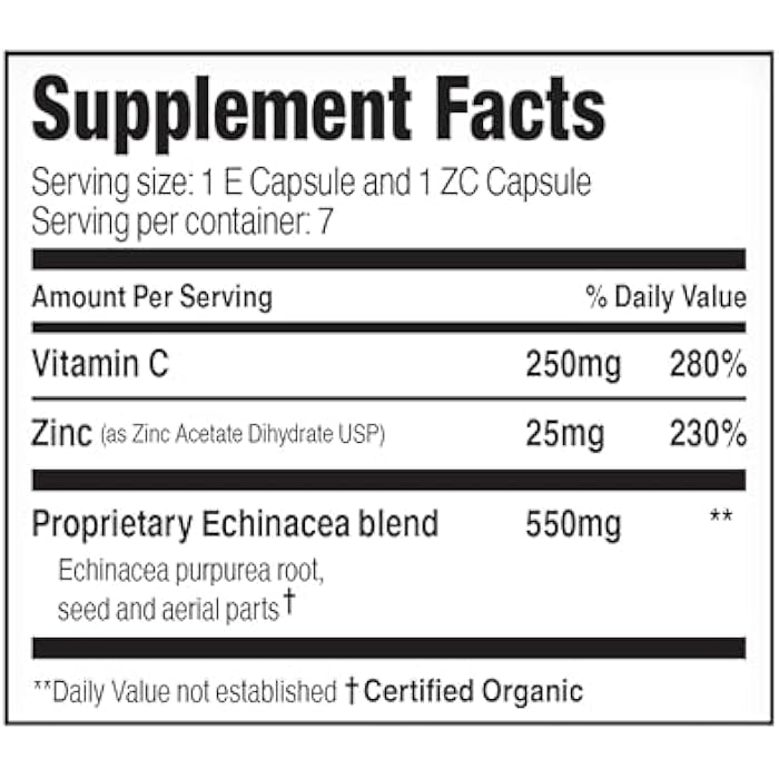 EZC Pak On The Go Immune System Booster with Echinacea, Vitamin C, Zinc, Immune Support Supplement, Immunity Vitamins for Adults, Travel-Friendly Packaging, Vegetarian, Gluten-Free - Image 2
