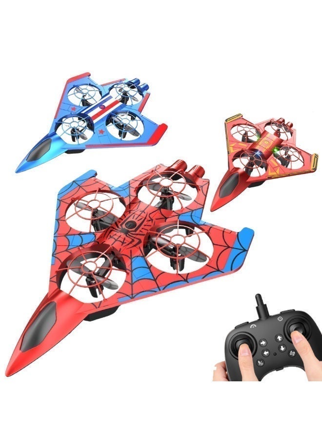 POWER Stunt Remote Control Aircraft Four Axis Fighter Drone Performs 360-Degree Flips Features Balance fighter red - Image 4